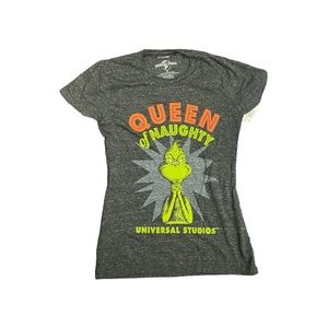 Universal Studios Dr. Seuss The Grinch "Queen of Naughty"  Ladies Shirt M
